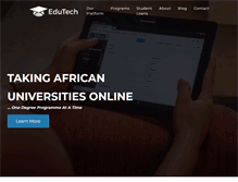 Tablet Screenshot of edutechng.com
